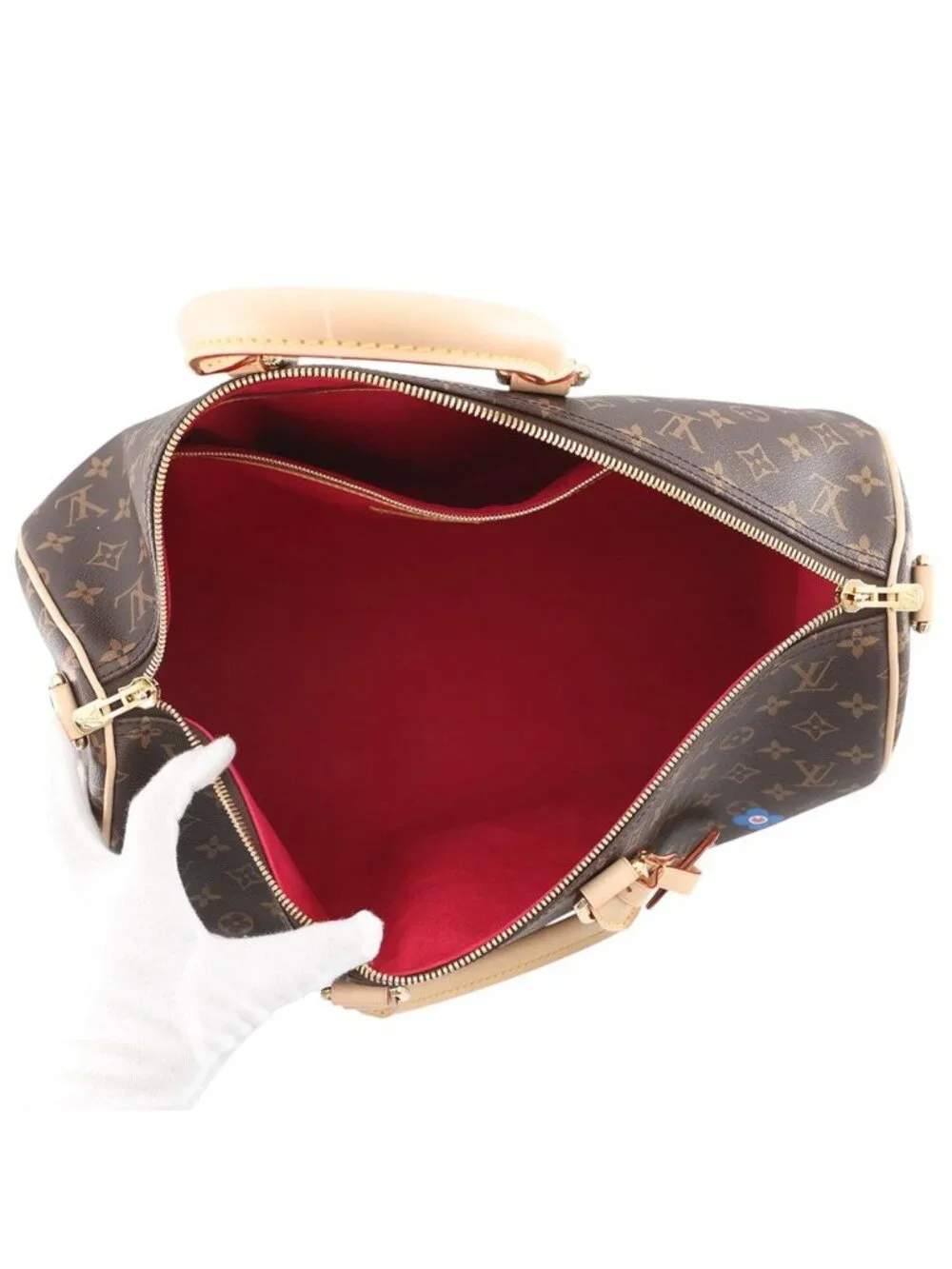 Louis Vuitton Boston Bag Monogram LV TM Keepall Bandouliere 45 Takashi Murakami